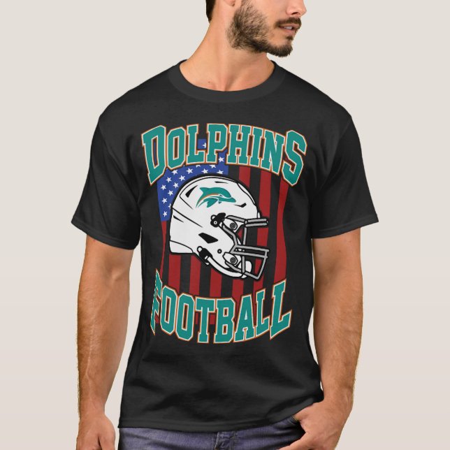 Camiseta Arte - Miami Dolphins Classic (Anverso)