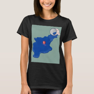 Camiseta Arte minimalista de Heathers - Líquido azul y bola