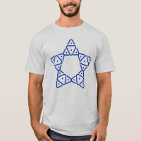 Arte minimalista geométrico de la estrella de Davi