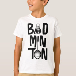 Camiseta Arte mínimo de Guay Badminton, lanzadera de Badmin