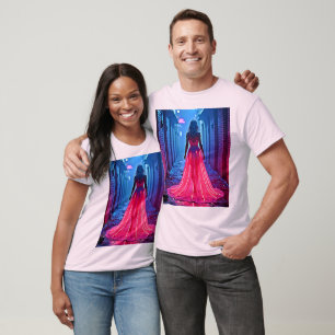 Camiseta Arte Misterioso de Calleja con Vestido de Luz Rosa