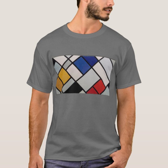 Camiseta Arte moderno de Piet Mondrian (Anverso)