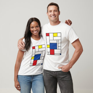 Camiseta Arte Moderno De Stijl Geométrico Minimalista Mondr