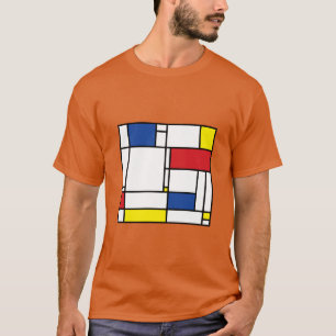 Camiseta Arte moderno De Stijl minimalista Mondrian fatfati