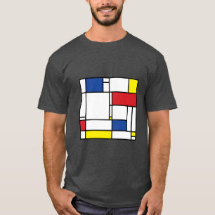 Camiseta Arte moderno De Stijl minimalista Mondrian gordo g