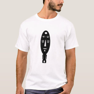 Camiseta Arte moderno de tatuaje abstracto de cara indígena