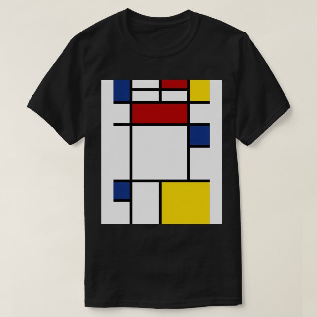 Camiseta Arte mondriano (Diseño del anverso)