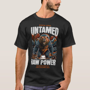 Camiseta Arte motivacional de oso único y poderoso