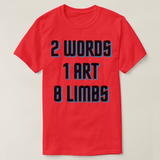 Camiseta Arte muay tailandés de 8 miembros 1 (Diseño del anverso)