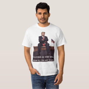 Camiseta Arte mural de Donald Trump 2024 con bandera estado
