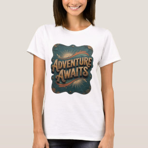 Camiseta Arte naranja artístico AVENTURA ESPERA Arte de tex