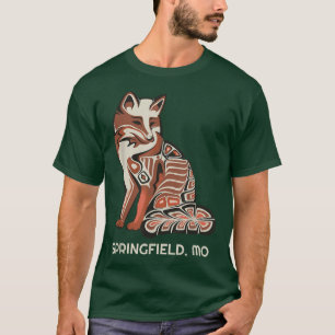 Camiseta Arte nativo americano de Red Tribal Fox Springfiel