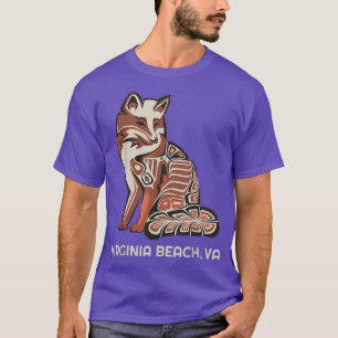 Camiseta Arte nativo americano de Virginia Beach Red Tribal