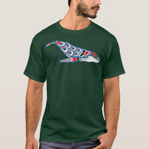 Camiseta Arte nativo americano Humpback Whale Pacific North