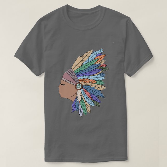 Camiseta Arte nativo simple de Estados Unidos (Diseño del anverso)