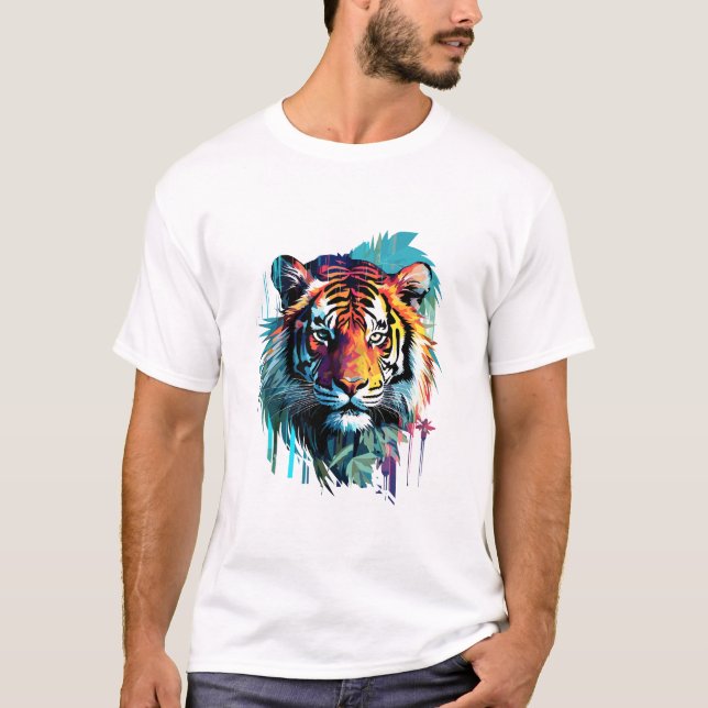 Camiseta Arte natural salvaje del depredador del mundo anim (Anverso)