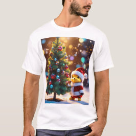 Camiseta Arte navideño del simpático Santa Claus