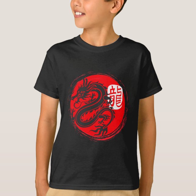 Camiseta Arte Ninja Dragon Oriental Japonés (Anverso)