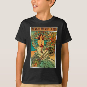 Camiseta Arte Nouveau de Mónaco Monte Carlo
