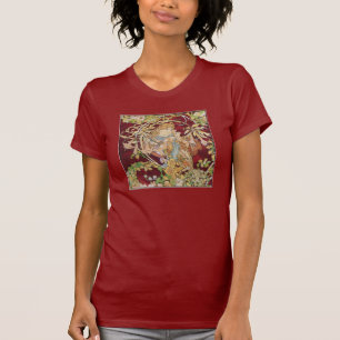 Camiseta Arte Nouveau de Mucha: Mujer con la margarita