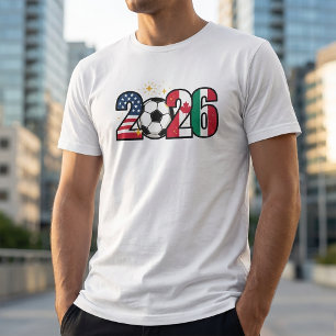 Camiseta Arte numérico de celebración del Mundial 2026
