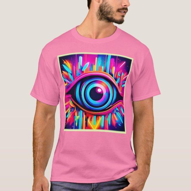 Camiseta Arte ocular psicodélico (Anverso)