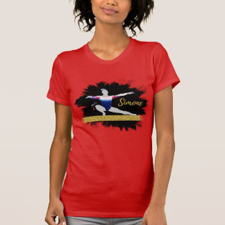 Camiseta Arte olímpico de silueta de gimnasta