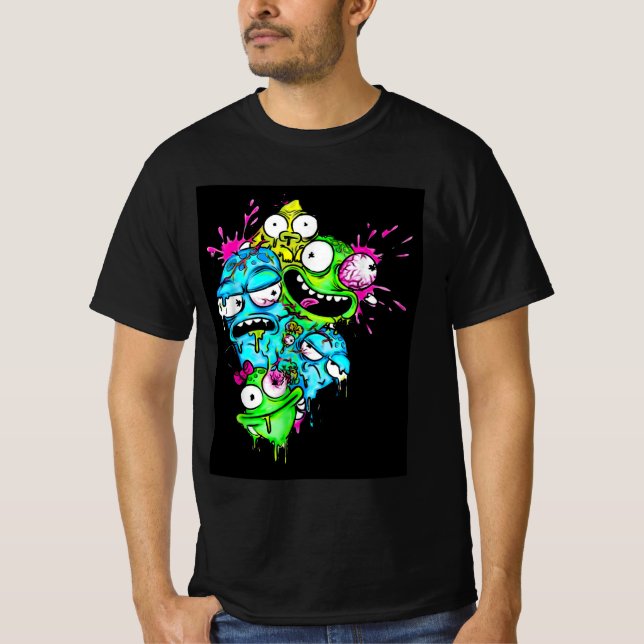 Camiseta Arte opuesto solar divertido (Anverso)