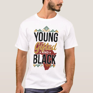 Camiseta Arte Orgulloso del Mapa de África Negro Dotado y J