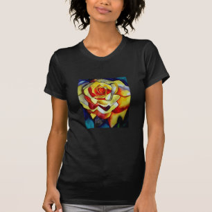 Camiseta Arte original de acuarela de Freesia amarilla flor