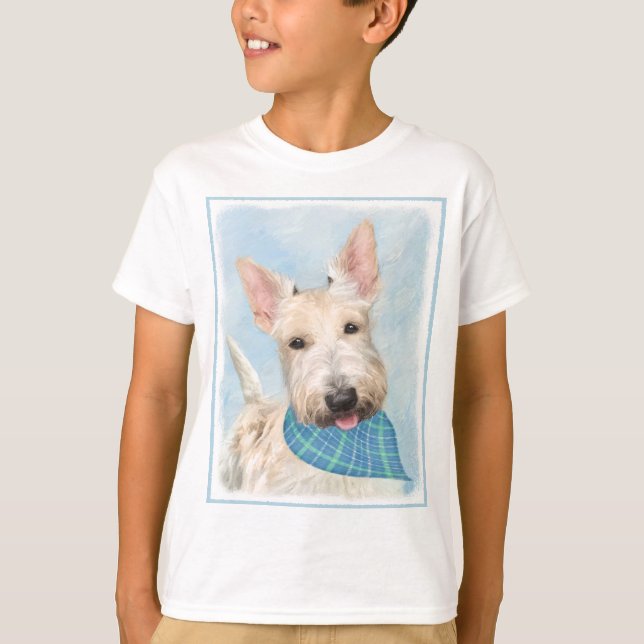 Camiseta Arte original de pintura de perros de cerdo de Whe (Anverso)