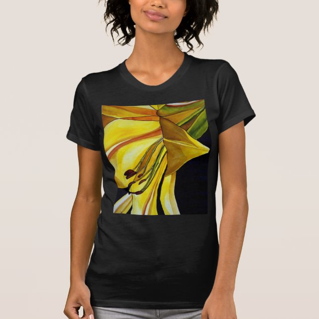 Camiseta Arte original del amarillo Golden Splendor lirio (Anverso)