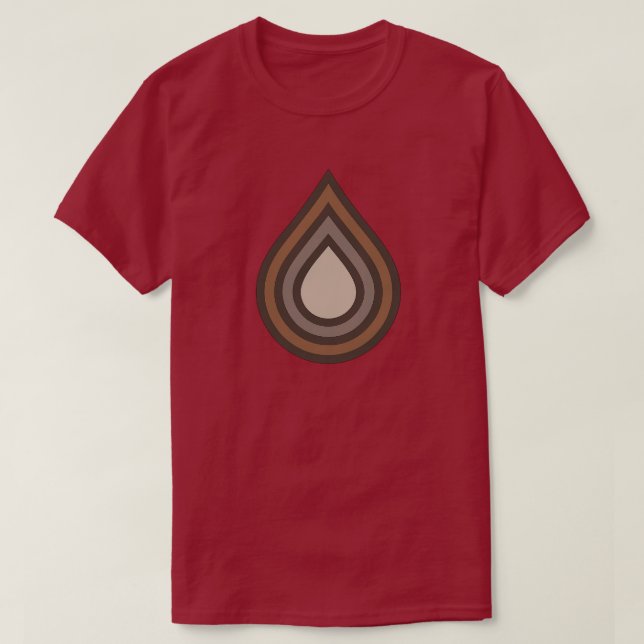 Camiseta Arte Oscuro en Capas Caídas (Diseño del anverso)