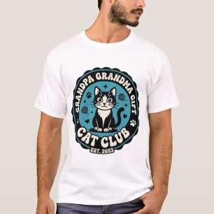 Camiseta Arte para Amantes de Gatos Abuelo Abuela 