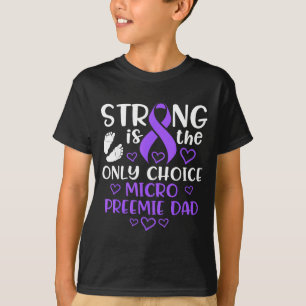 Camiseta Arte para papá nuevo de micro prematuro en la Nicu