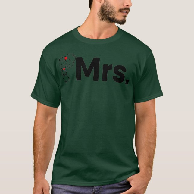 Camiseta Arte para parejas de luna de miel para mujeres Sra (Anverso)