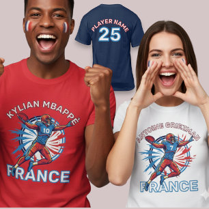Camiseta Arte Patriótico Dinámico de Quarterback de Fútbol