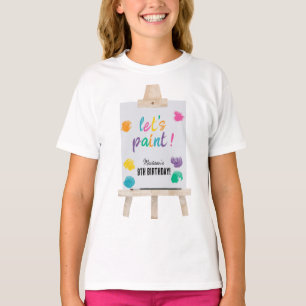 Camiseta Arte pintar arte artista pintar tema de cumpleaños