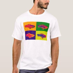 Camiseta Arte pop 1967 convertible de Chevy Camaro RS