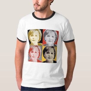 Camiseta Arte pop alemán Angela Merkel - -