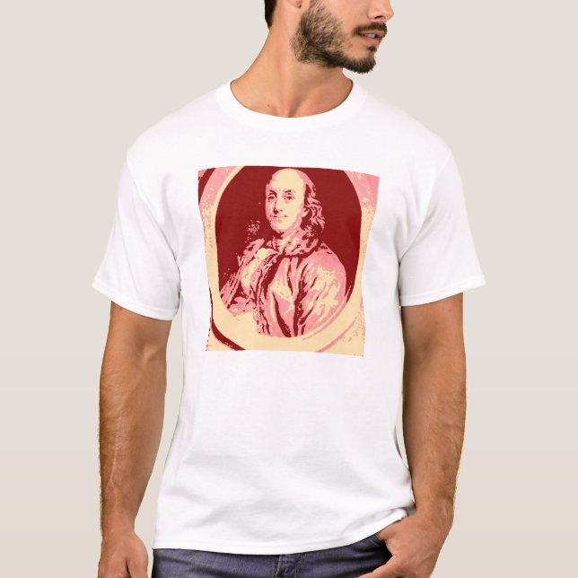 Camiseta Arte Pop Benjamin Franklin (Anverso)