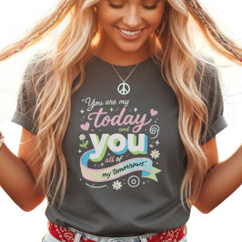 Camiseta Arte Pop Cita Colorida 3D del Mañana