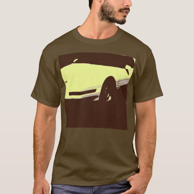 Camiseta Arte pop clásico Corvette de 1992 (Anverso)