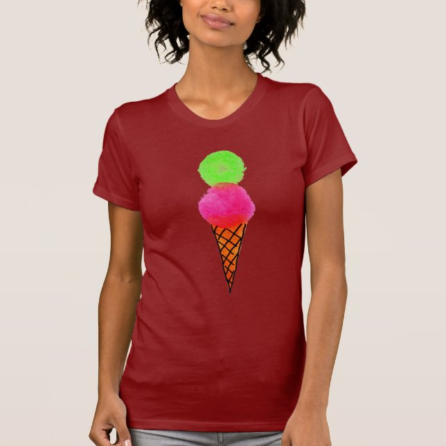 Camiseta Arte pop con crema de hielo (Anverso)