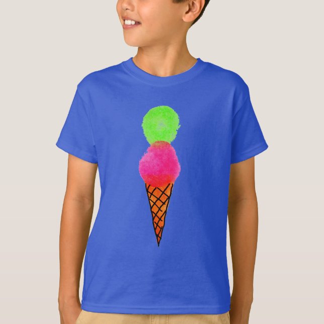 Camiseta Arte pop con crema de hielo (Anverso)