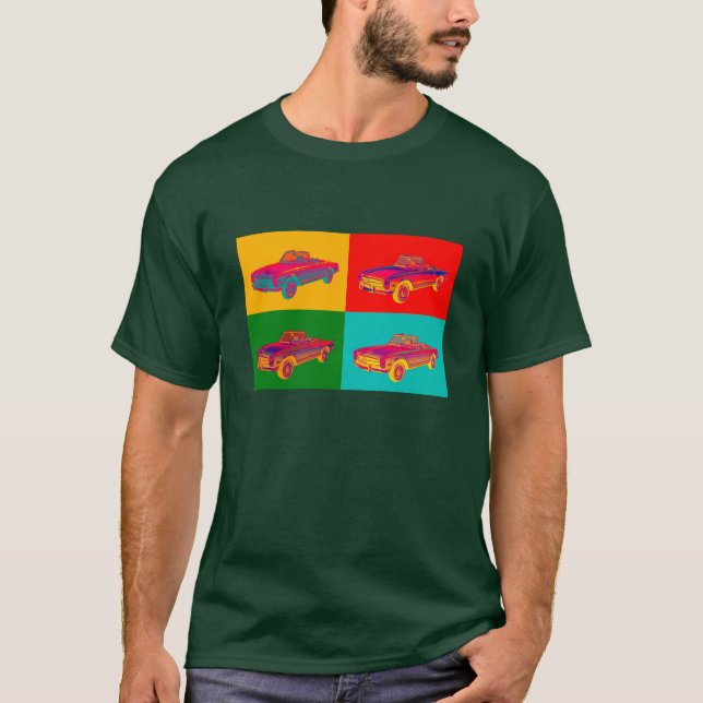 Camiseta Arte pop convertible del SL del Benz 280 de (Anverso)