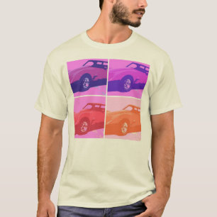 Camiseta Arte pop Corvette rojo de 1979