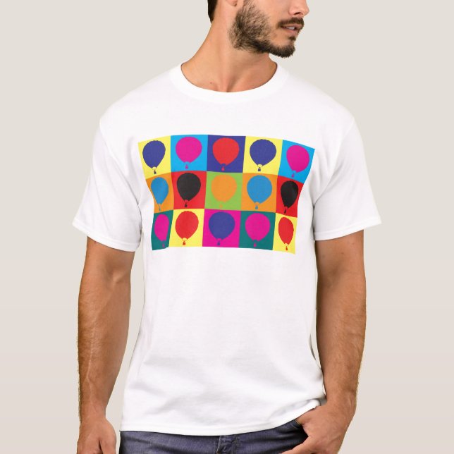 Camiseta Arte pop de aerostación (Anverso)