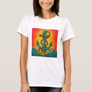 Camiseta Arte pop de ancla náutica
