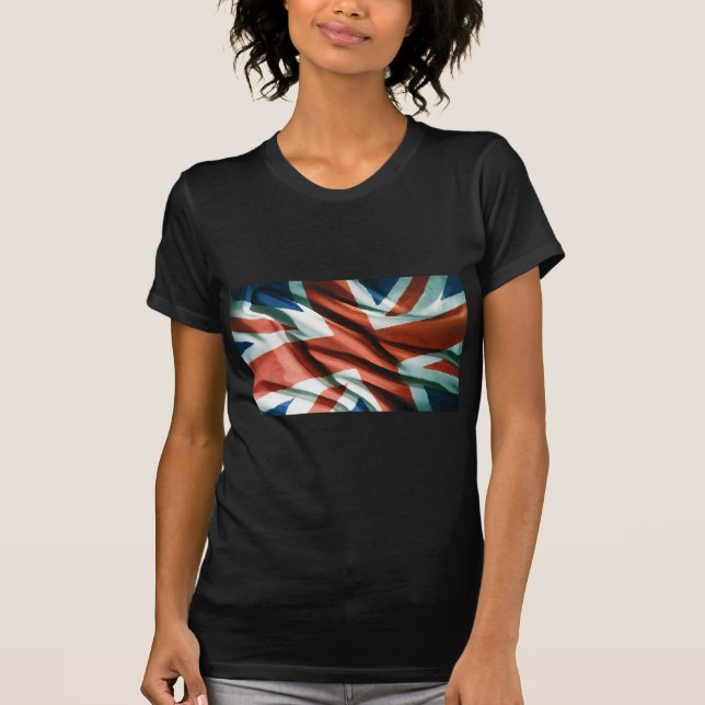 Camiseta Arte pop de bandera británica (Anverso)